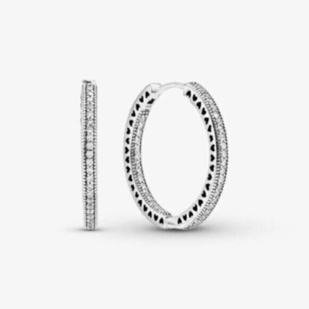 Pandora hearts of pandora hoop earrings